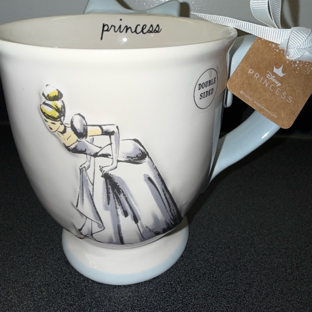 Rae Dunn Princess Mug - White and Gray